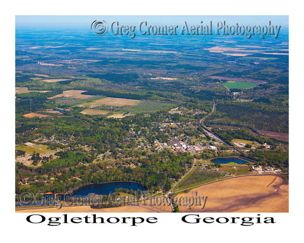 Aerial Photo of Oglethorpe, Georgia