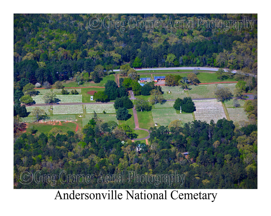 Aerial Photo of Andersonville National Cemetary, Georgia