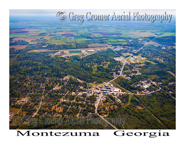 Aerial Photo of Montezuma, Georgia