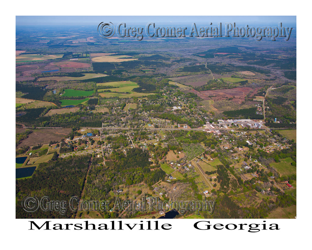 Aerial Photo of Marshallville, Georgia