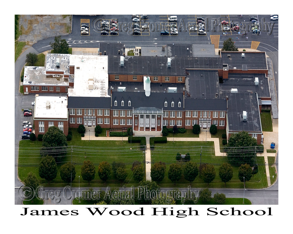 Aerial Photo of Former James Wood High School - Winchester, Virginia