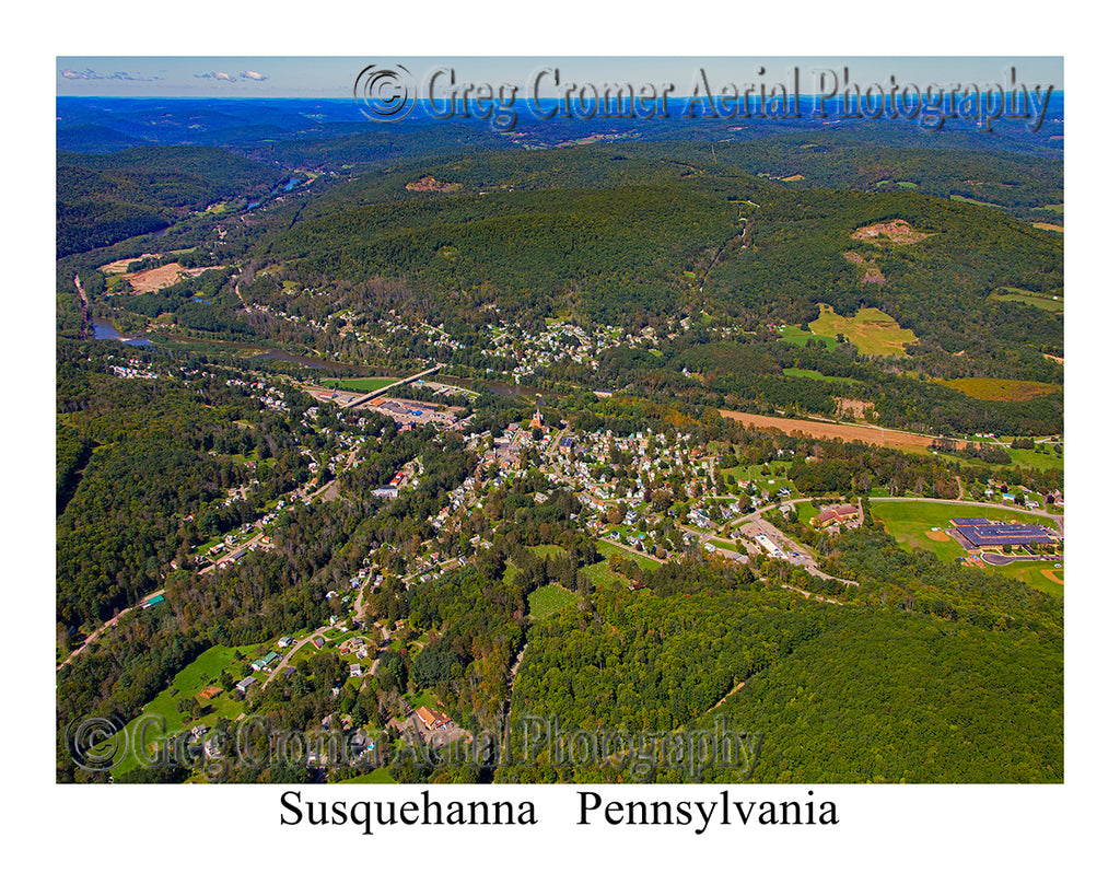 Aerial Photo of Susquehanna, Pennsylvania