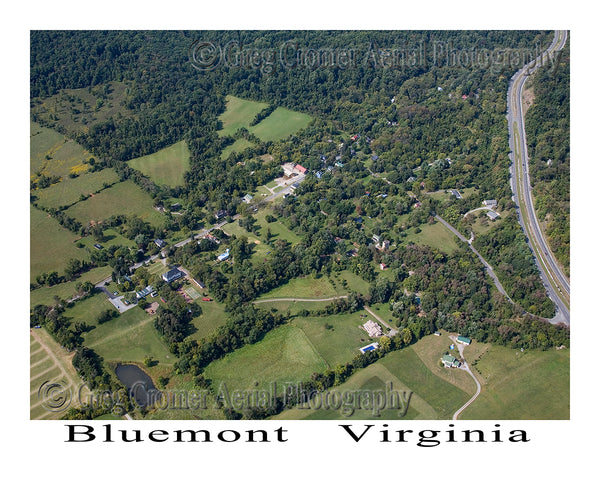 Aerial Photo of Bluemont, Virginia