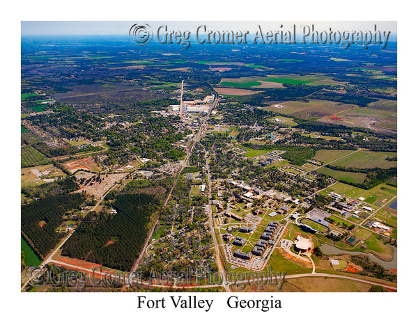 Aerial Photo of Fort Valley, Georgia