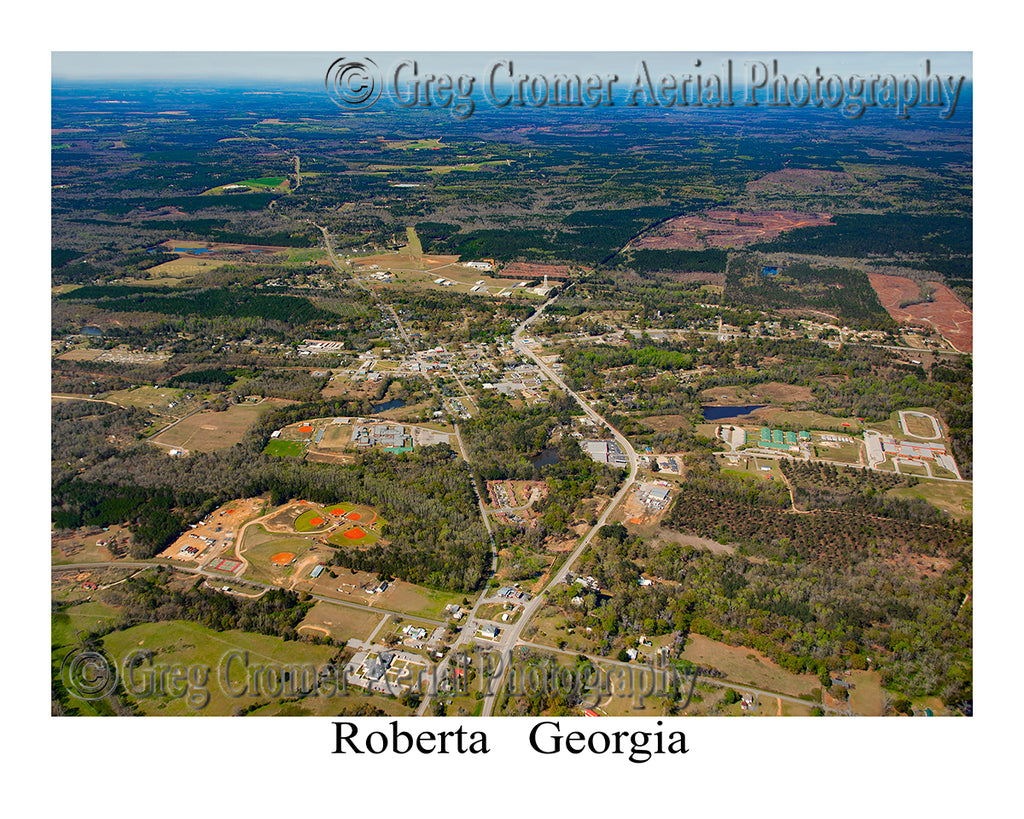 Aerial Photo of Roberta, Georgia