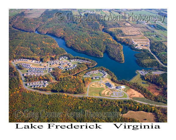 Aerial Photo of Lake Frederick, Virginia