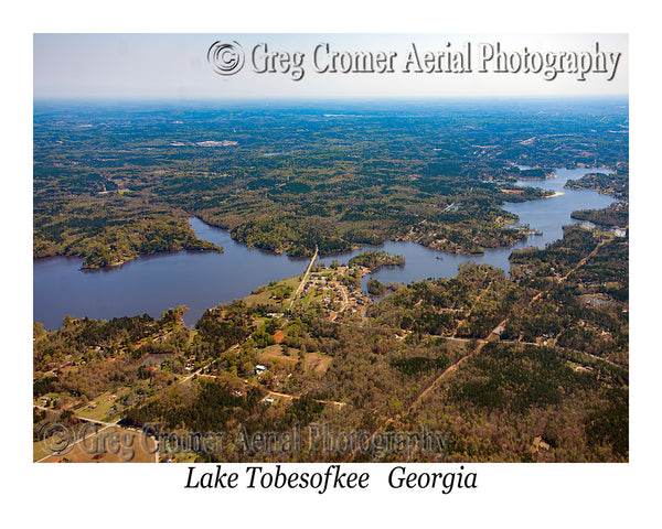 Aerial Photo of Lake Tobesofkee, Georgia