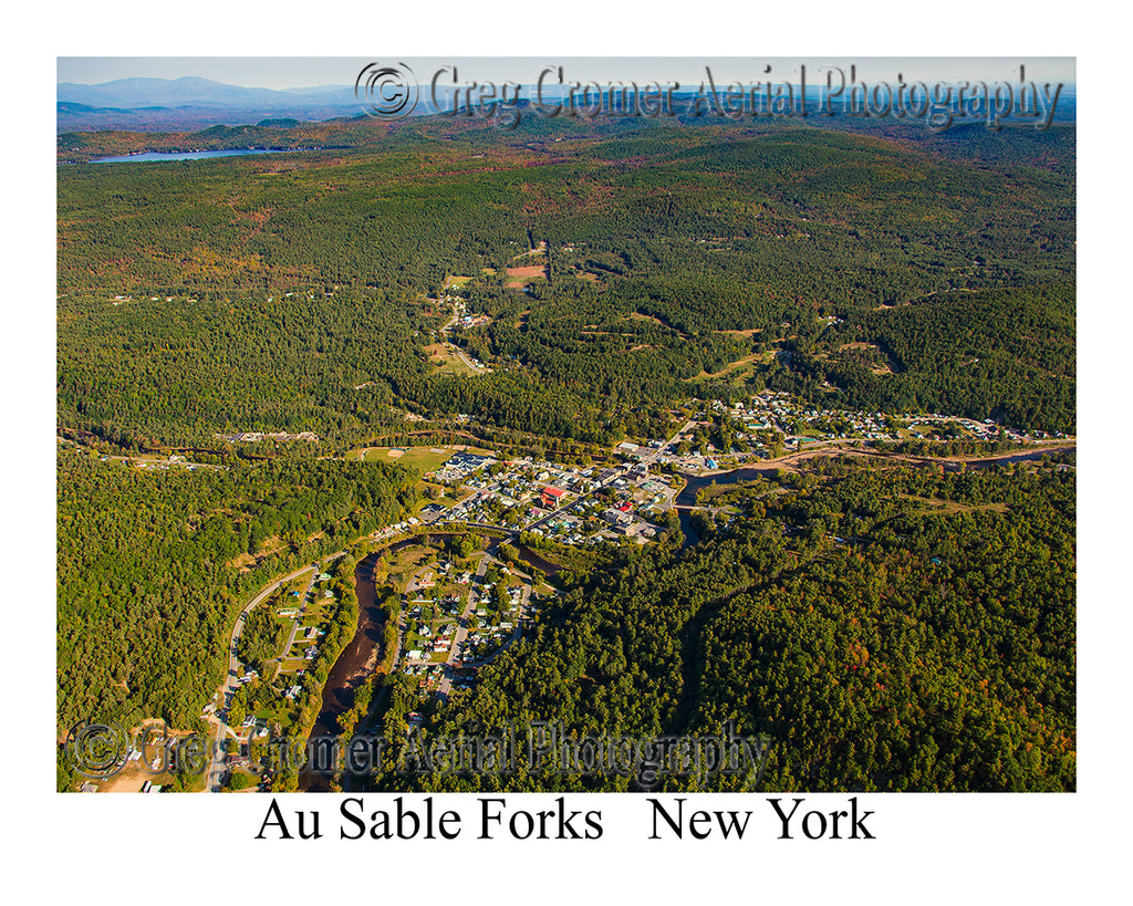 Aerial Photo of Au Sable Forks, New York