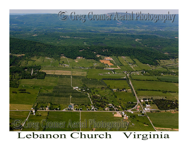 Aerial Photo of Lebanon Church, Virginia