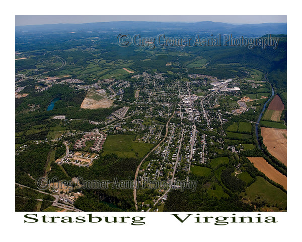 Aerial Photo of Strasburg, Virginia