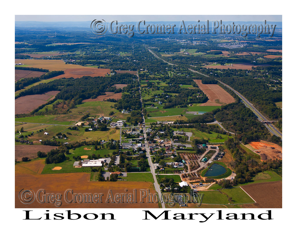 Aerial Photo of Lisbon, Maryland