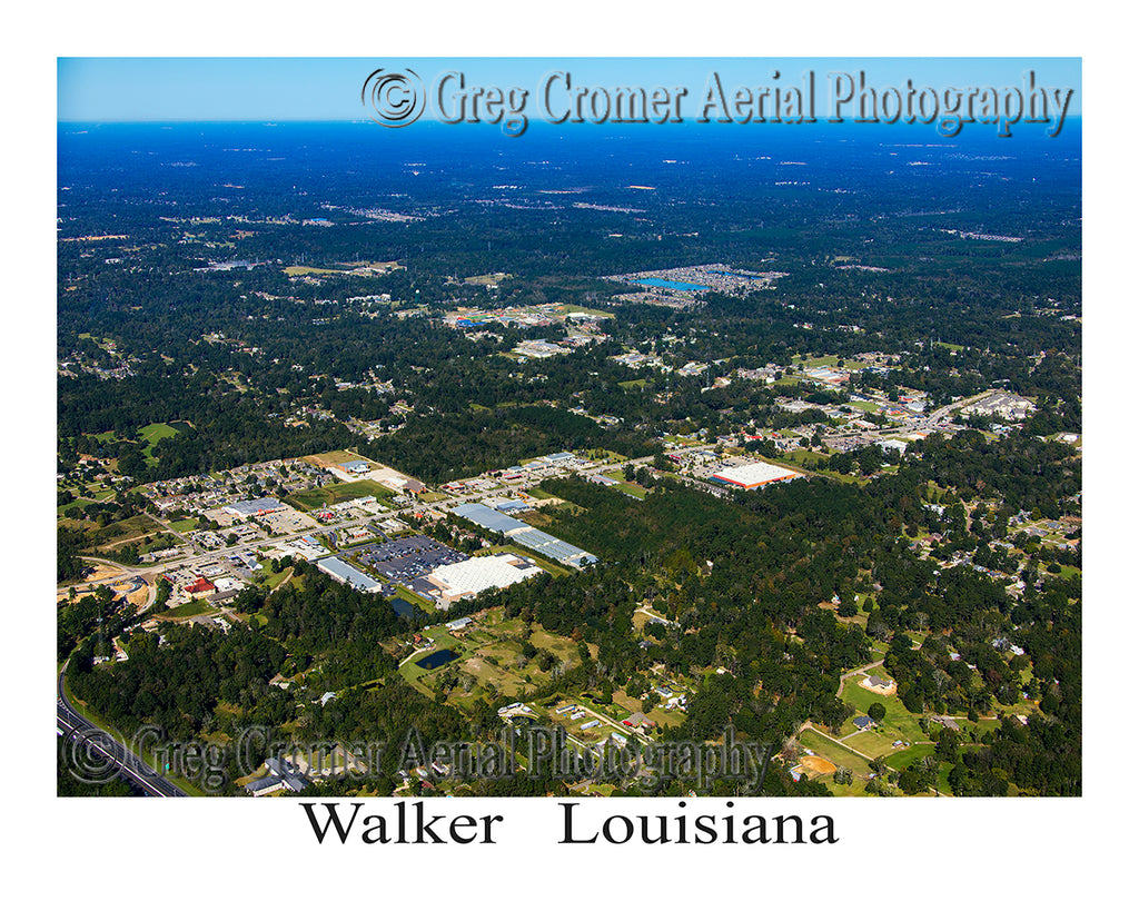 Aerial Photo of Walker, Louisiana