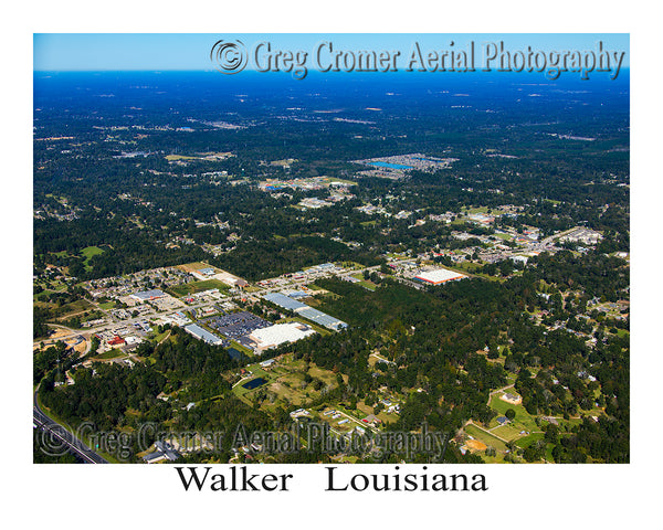 Aerial Photo of Walker, Louisiana