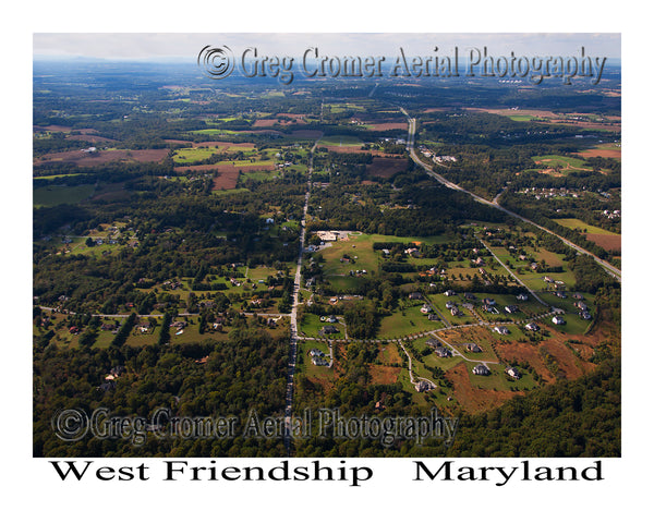 Aerial Photo of West Friendship, Maryland