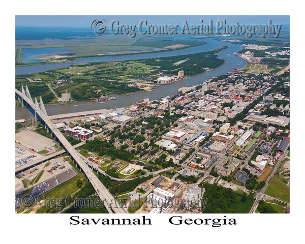 Aerial Photo of Savannah, Georgia