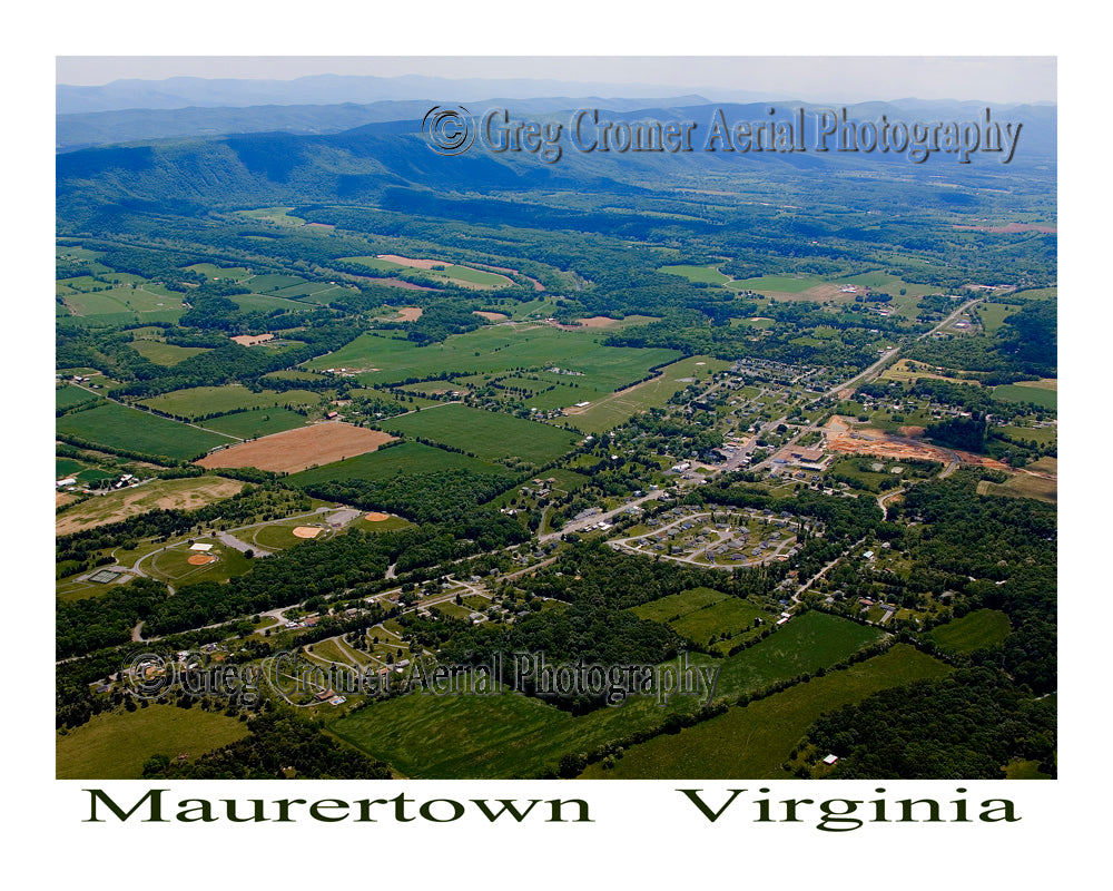Aerial Photo of Maurertown, Virginia