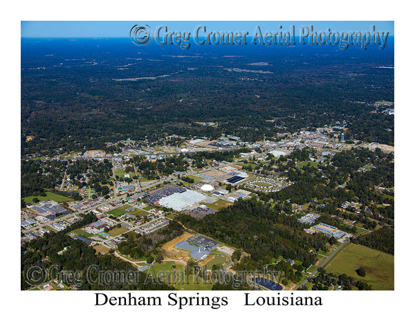 Aerial Photo of Denham Springs, Louisiana