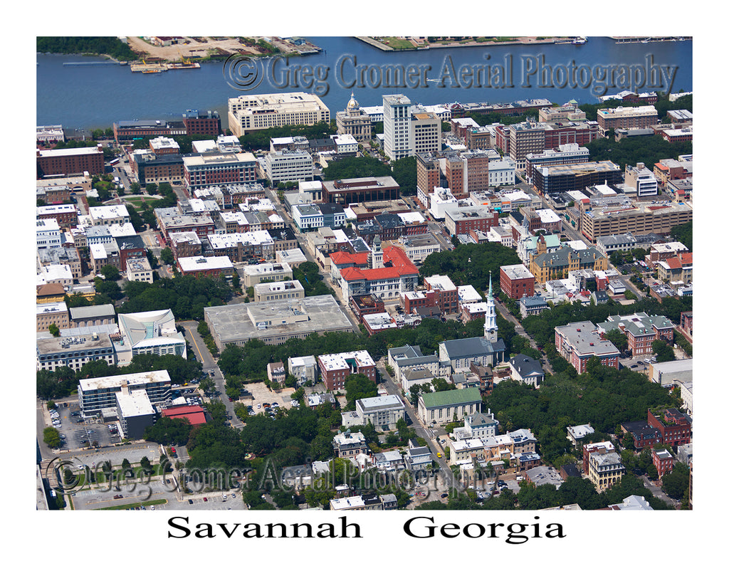 Aerial Photo of Savannah, Georgia