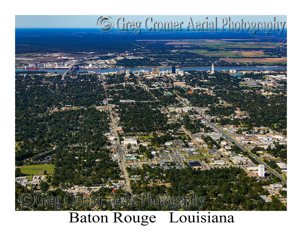 Aerial Photo of Baton Rouge, Louisiana