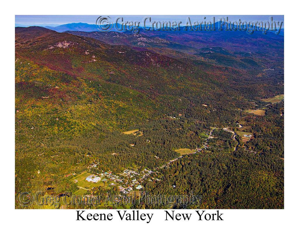 Aerial Photo of Keene Valley, New York