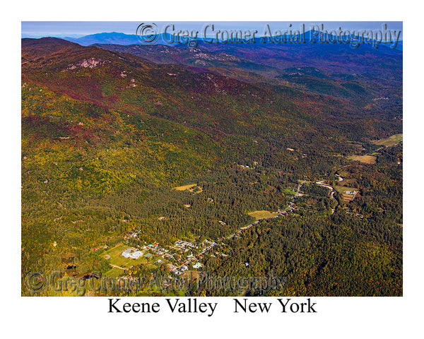 Aerial Photo of Keene Valley, New York