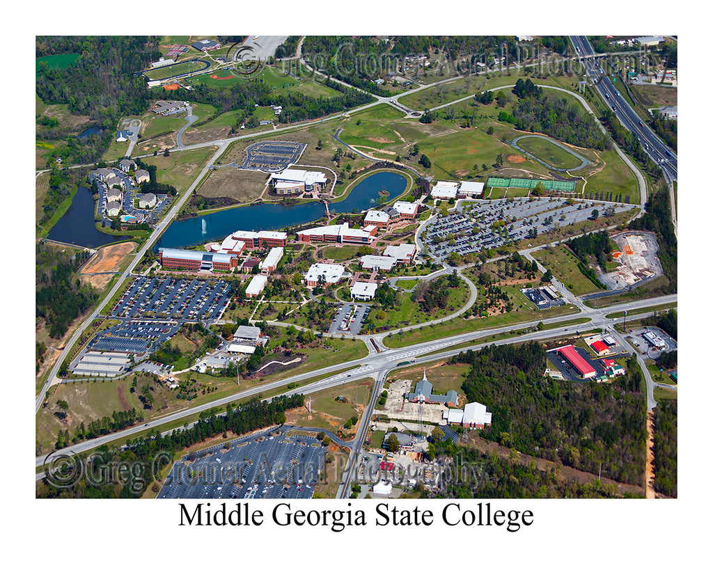 Aerial Photo of Middle Georgia State College - Macon, Georgia