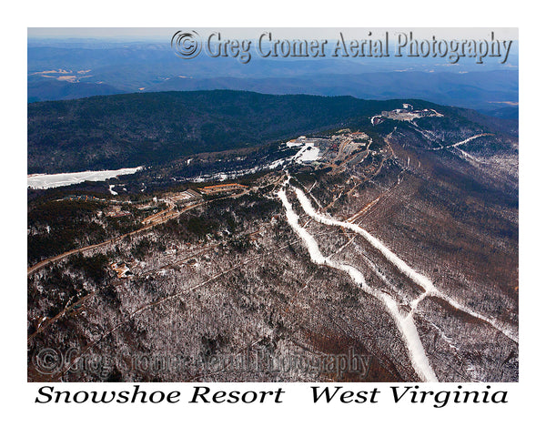 Aerial Photo of Snowshoe Mountain Resort, WV