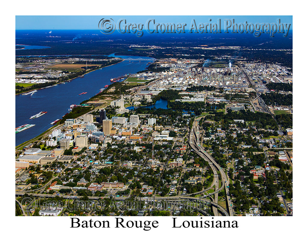 Aerial Photo of Baton Rouge, Louisiana