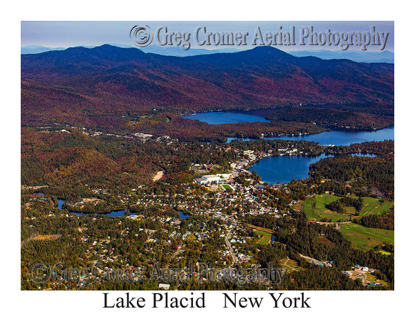Aerial Photo of Lake Placid, New York