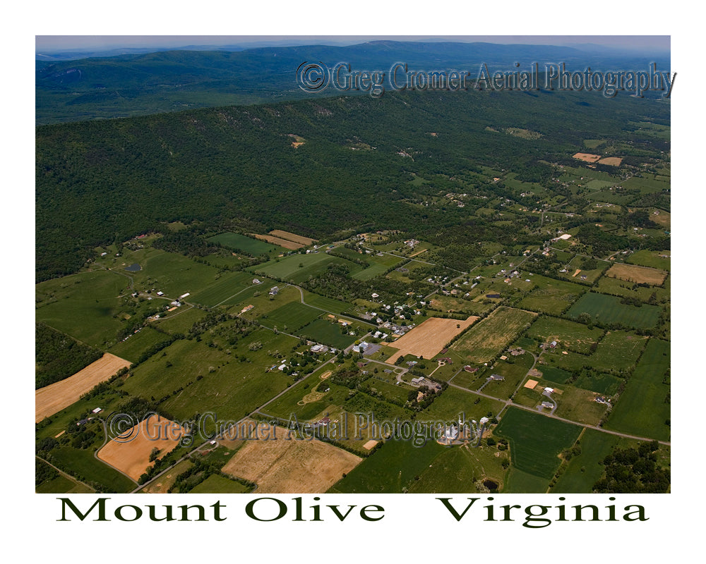 Aerial Photo of Mount Olive, Virginia