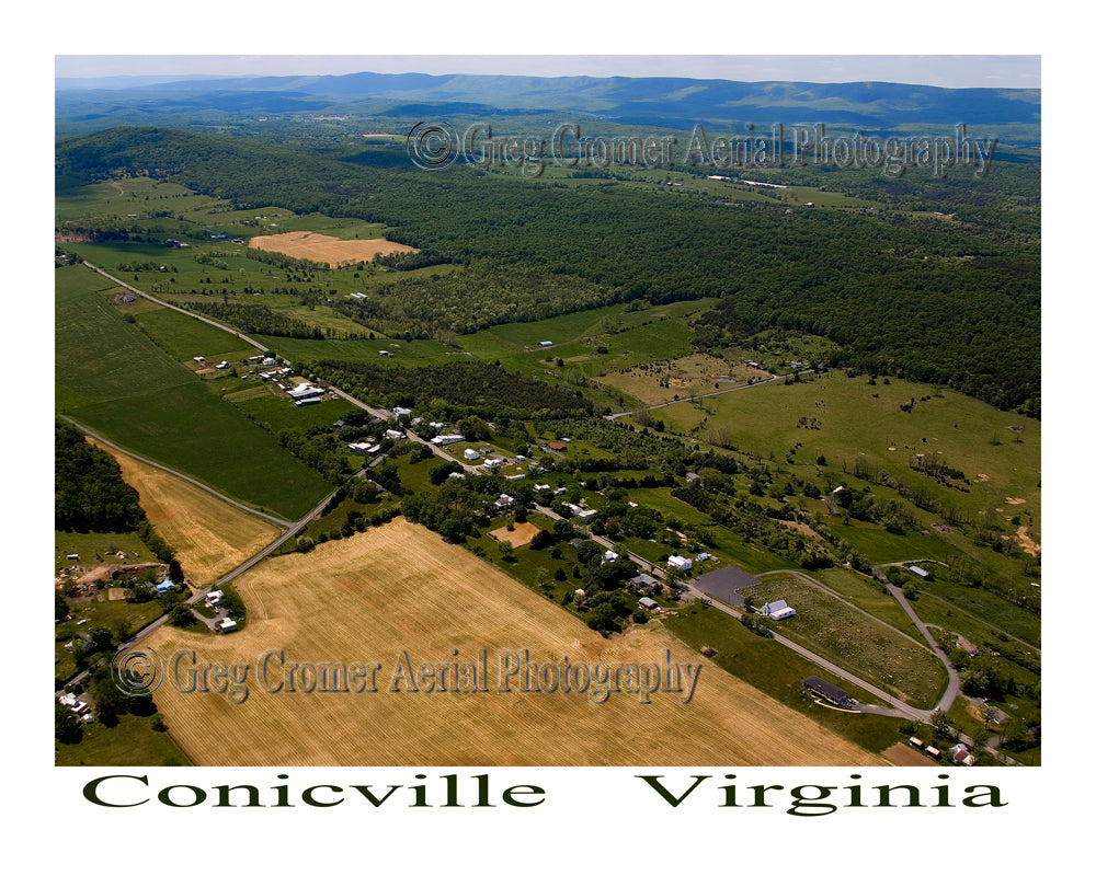 Aerial Photo of Conicville, Virginia