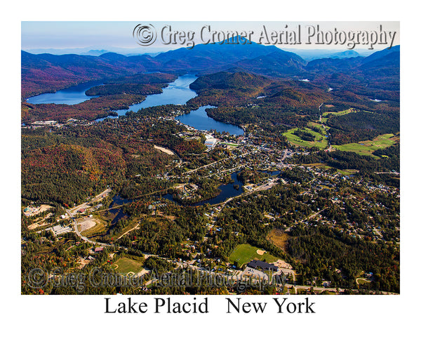 Aerial Photo of Lake Placid, New York
