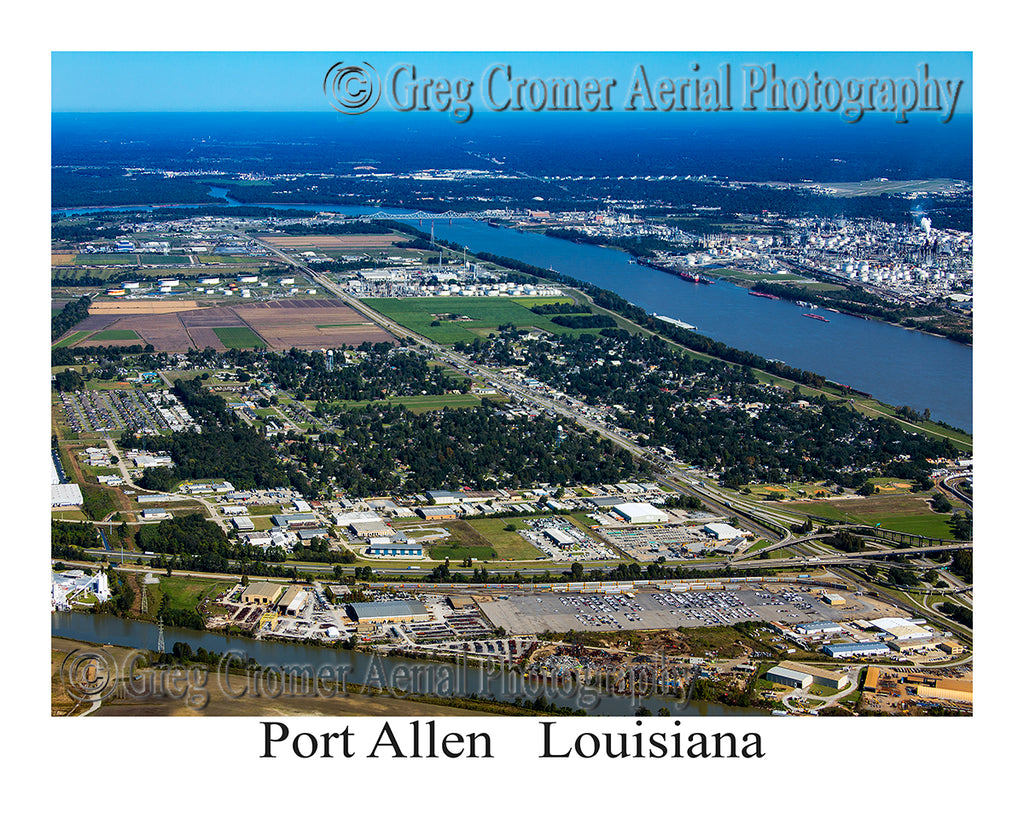 Aerial Photo of Port Allen, Louisiana