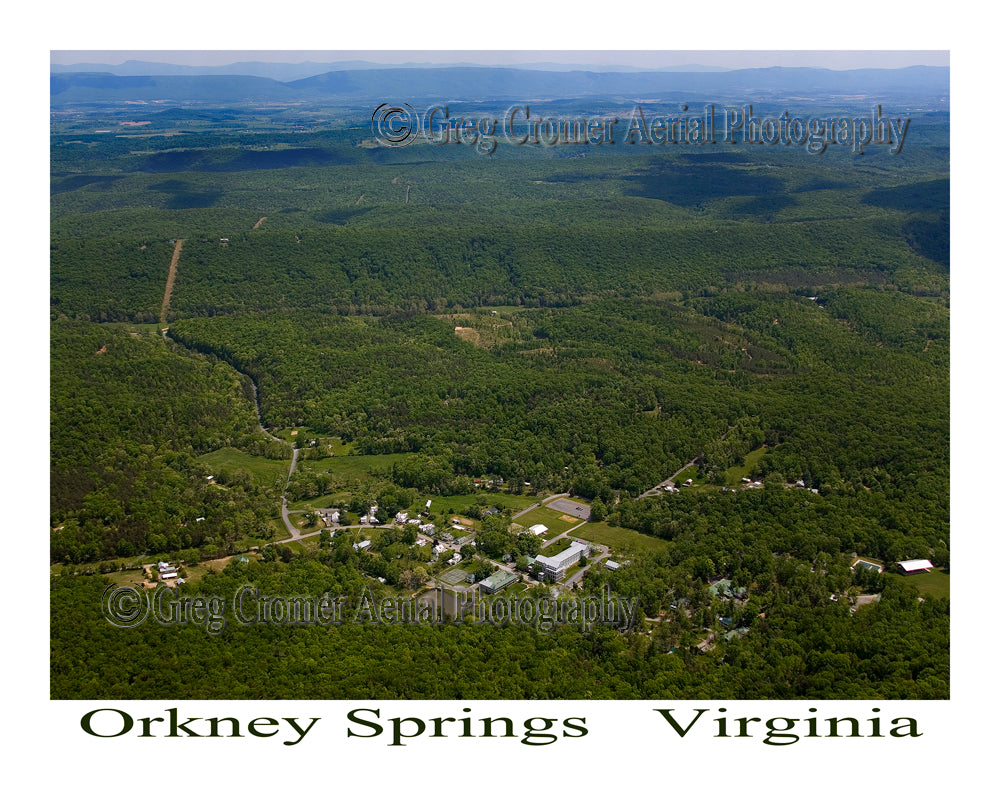 Aerial Photo of Orkney Springs, Virginia