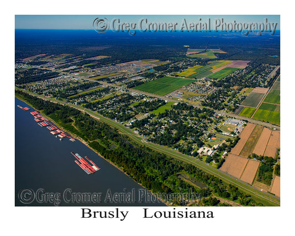 Aerial Photo of Brusly, Louisiana