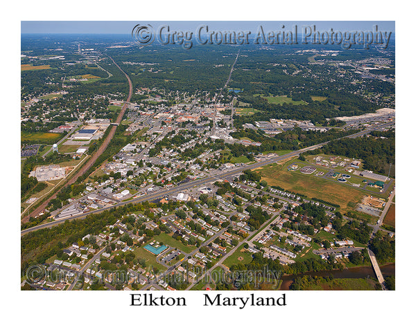 Aerial Photo of Elkton, Maryland