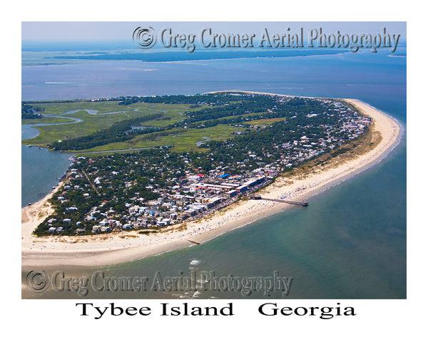 Aerial Photo of Tybee Island, Georgia