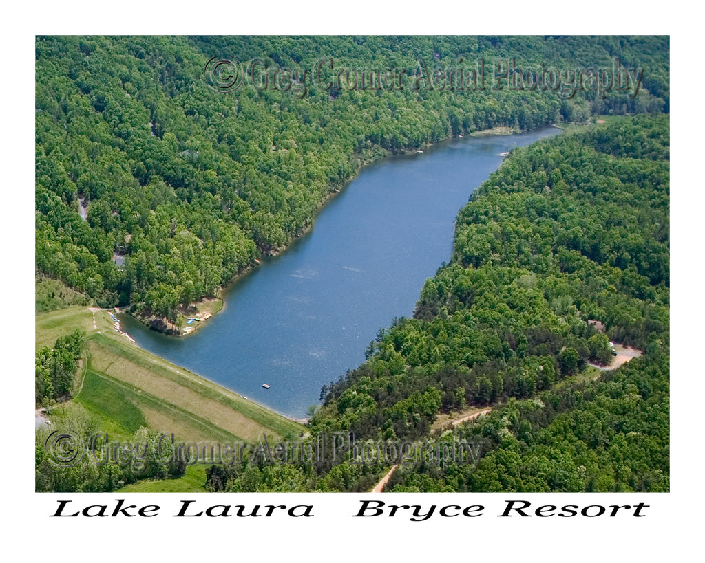 Aerial Photo of Lake Laura - Bryce Resort - Bayse, Virginia