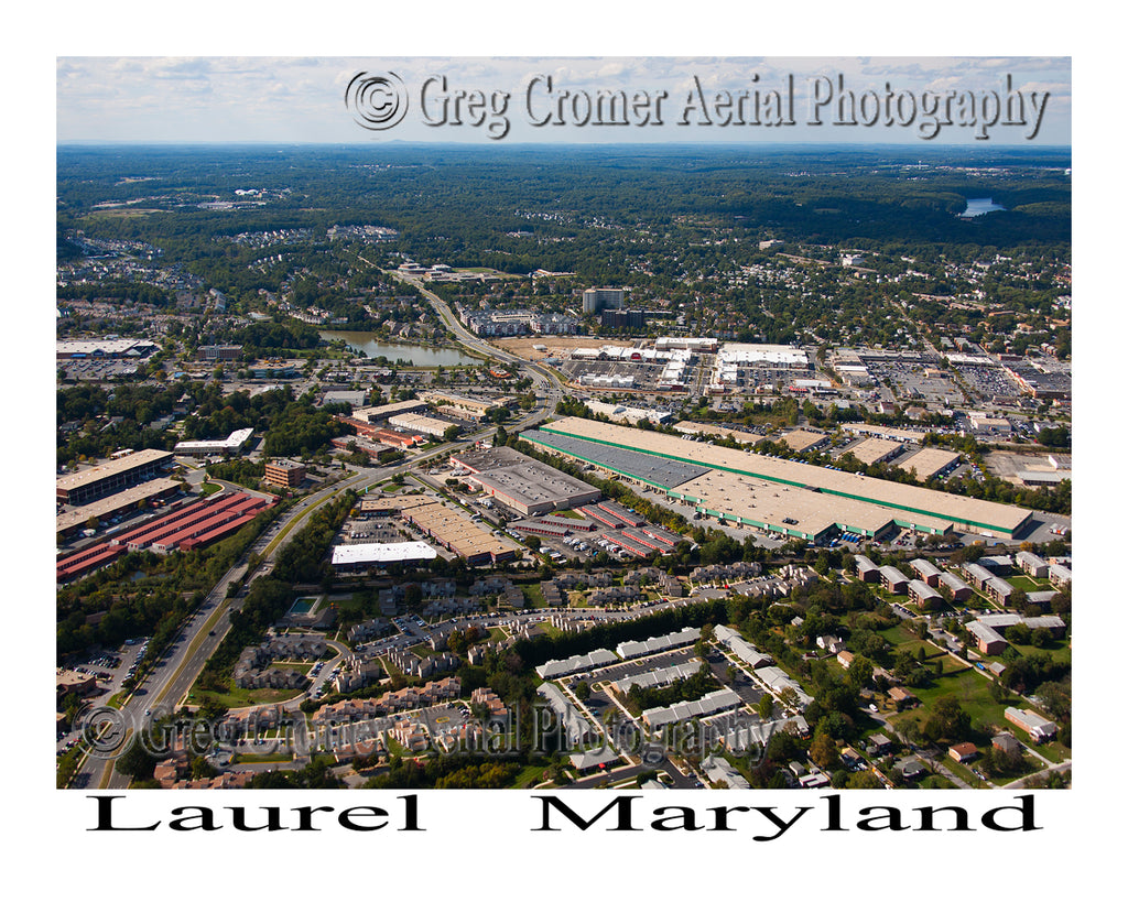 Aerial Photo of Laurel, Maryland