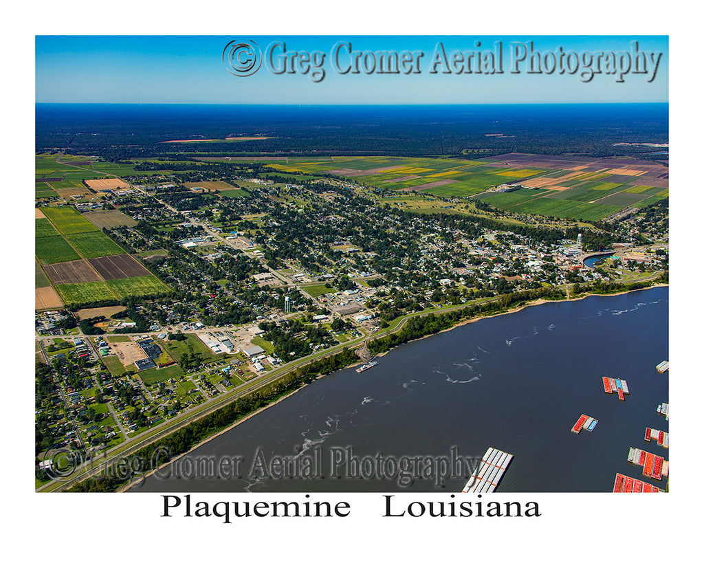 Aerial Photo of Plaquemine, Louisiana