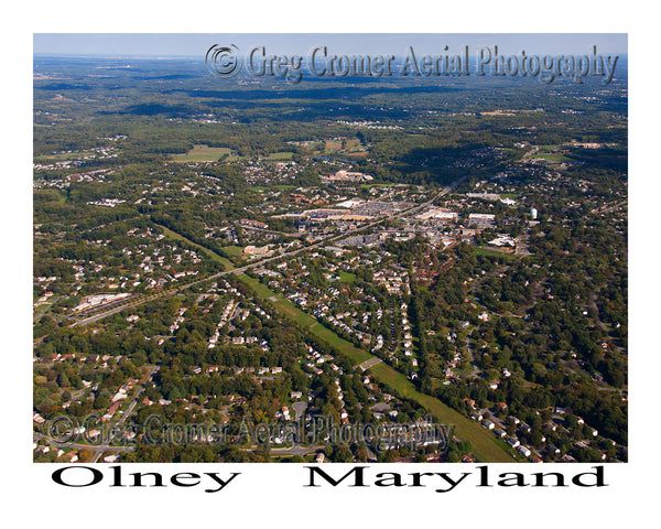 Aerial Photo of Olney, Maryland