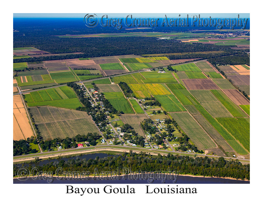 Aerial Photo of Bayou Goula, Louisiana