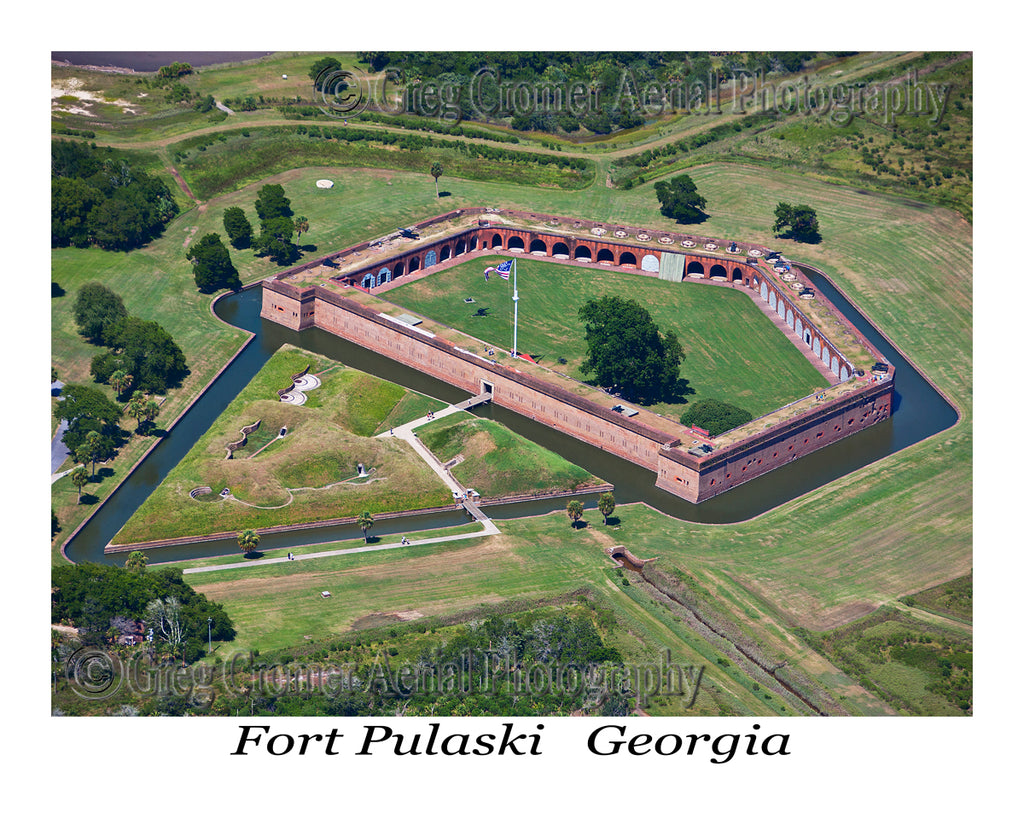 Aerial Photo of Fort Pulaski, Georgia