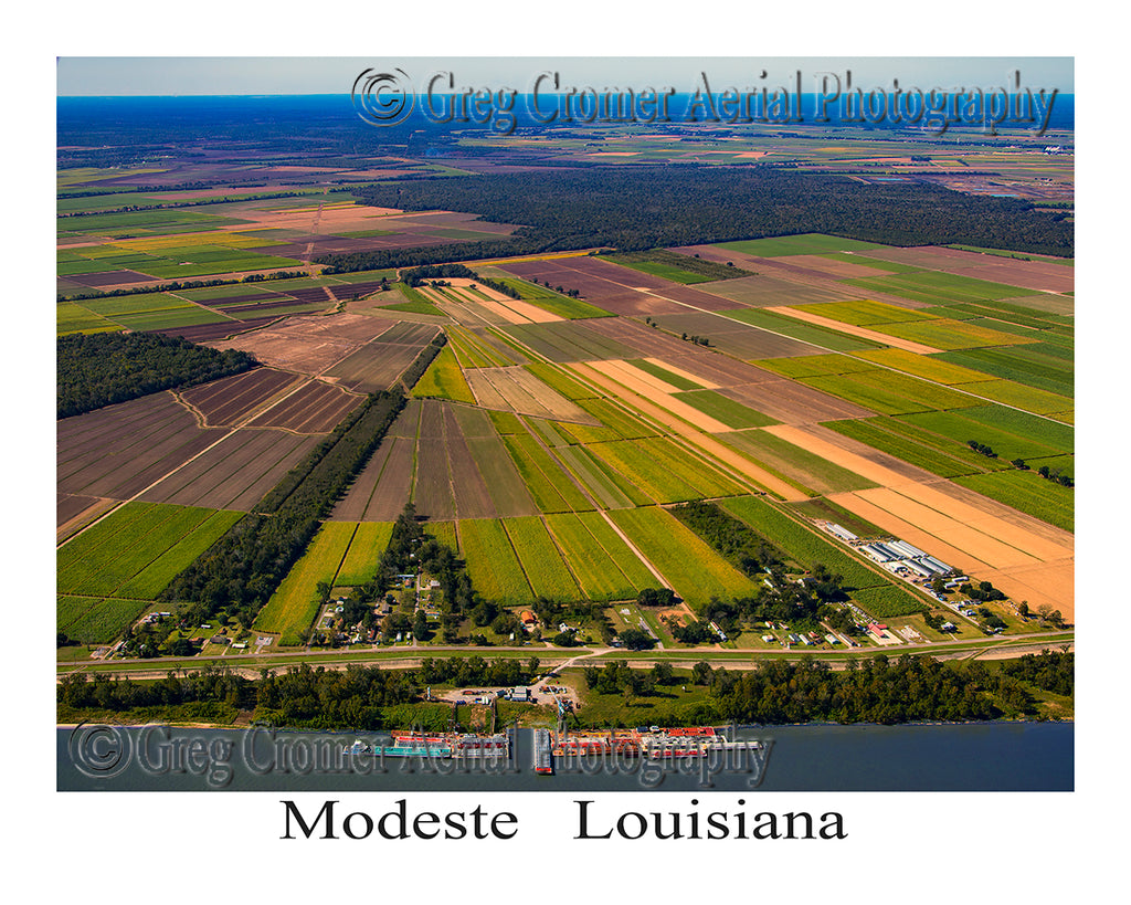 Aerial Photo of Modeste, Louisiana
