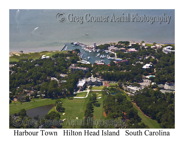 Aerial Photo of Harbour Town - Hilton Head Island, South Carolina
