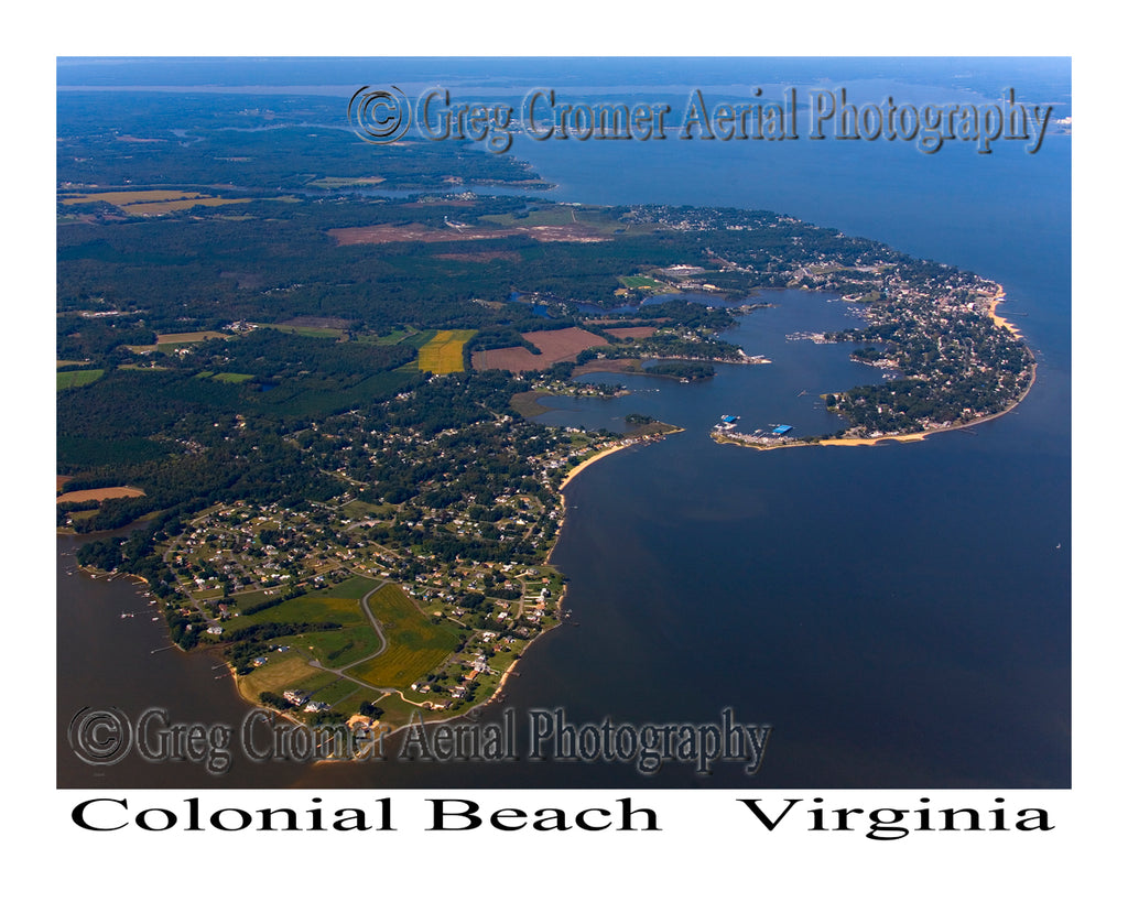Aerial Photo of Colonial Beach, Virginia