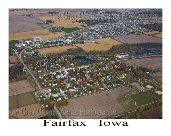 Aerial Photo of Fairfax Iowa