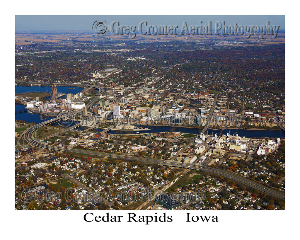 Aerial Photo of Cedar Rapids Iowa