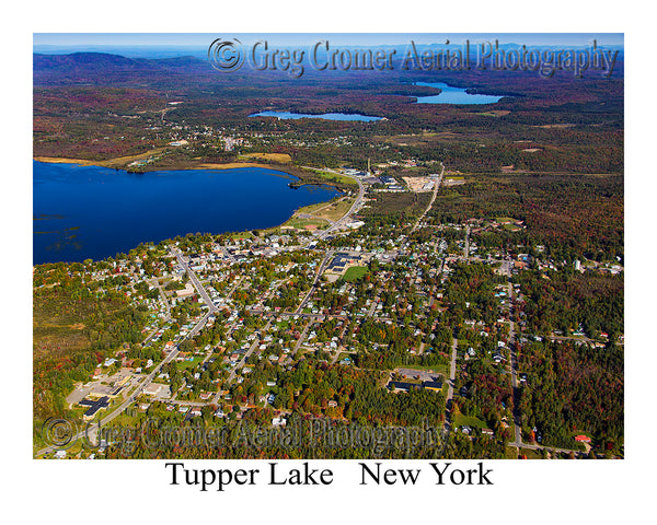 Aerial Photo of Tupper Lake, New York