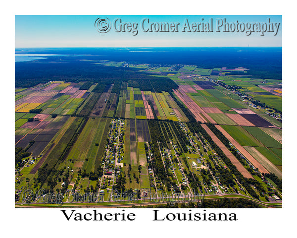 Aerial Photo of Vacherie, Louisiana